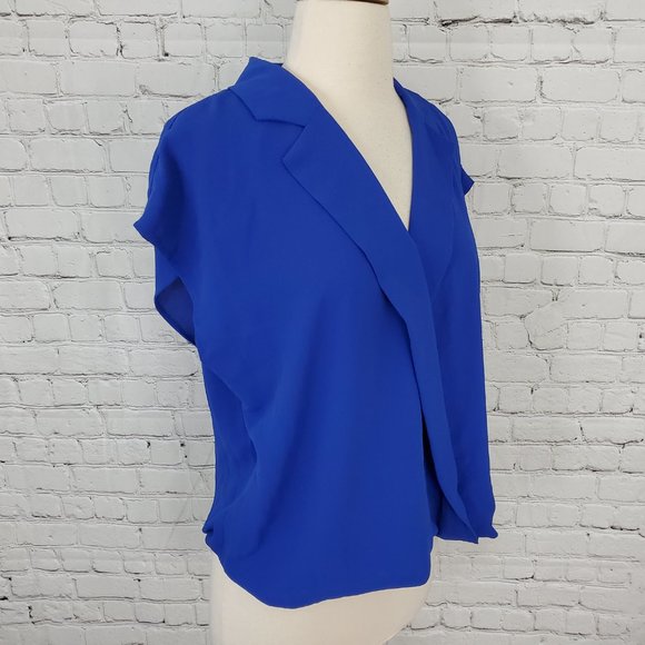 Vince Camuto Extended Shoulder Notch Collar Blouse - Picture 3 of 6